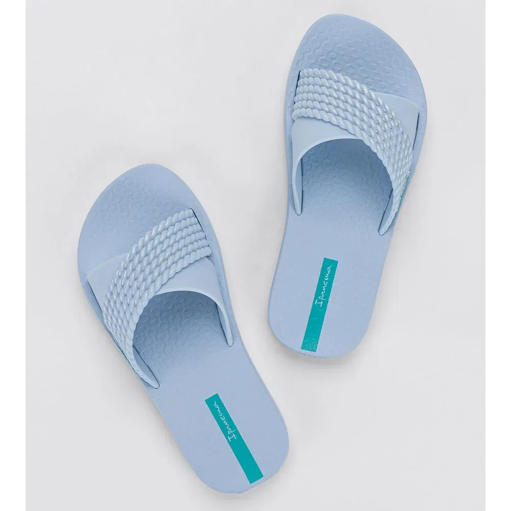 Детские сандалии-слайды с Х-образными ремешками Ipanema Street slides, Blue — фото 3