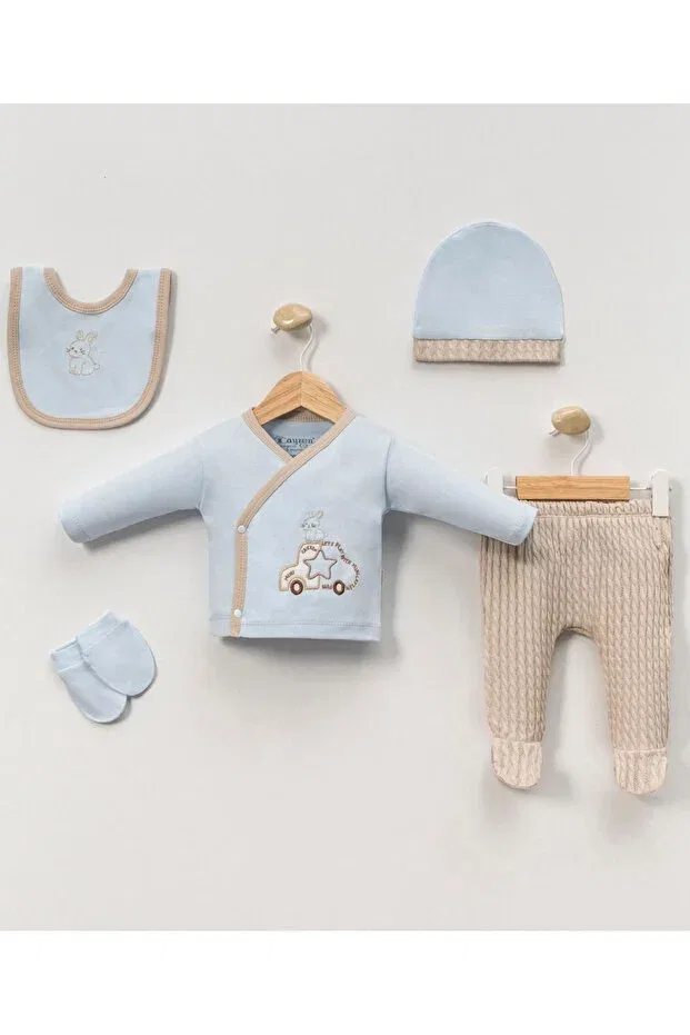 Детский комплект боди для мальчиков хлопковый Cherub Baby, Blue — фото 2