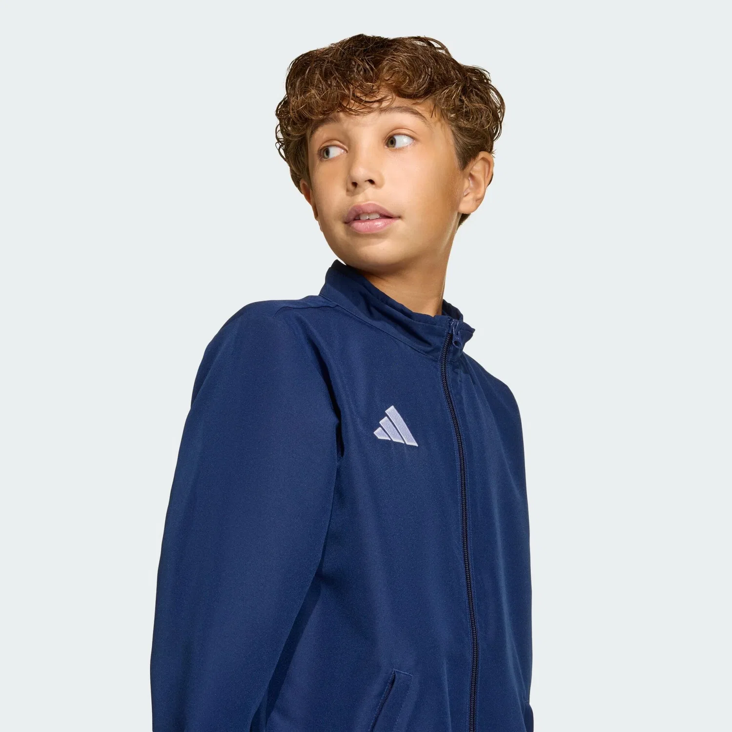 Детская куртка с длинным рукавом Entrada26 Kids Adidas, Navyblau Jeansblau — фото 4