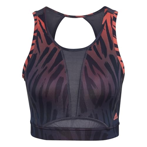 

Спортивный бюстгальтер adidas Training Tiger, черный/розовый