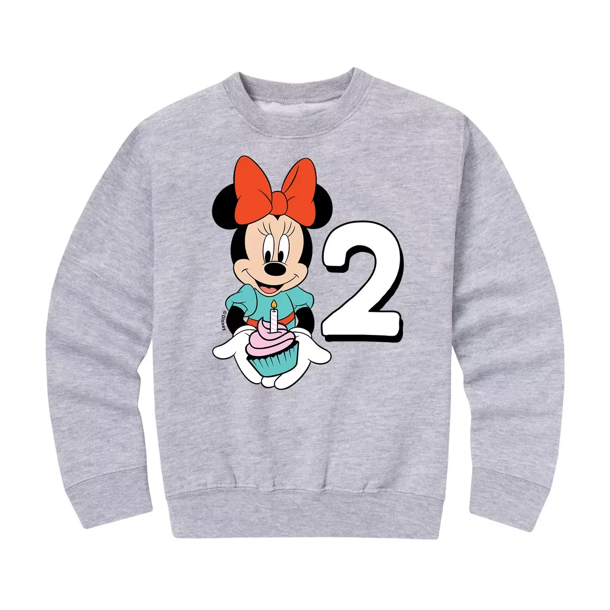 Детское толстовка с принтом Minnie Birthday 2 Disney, Athletic Heather