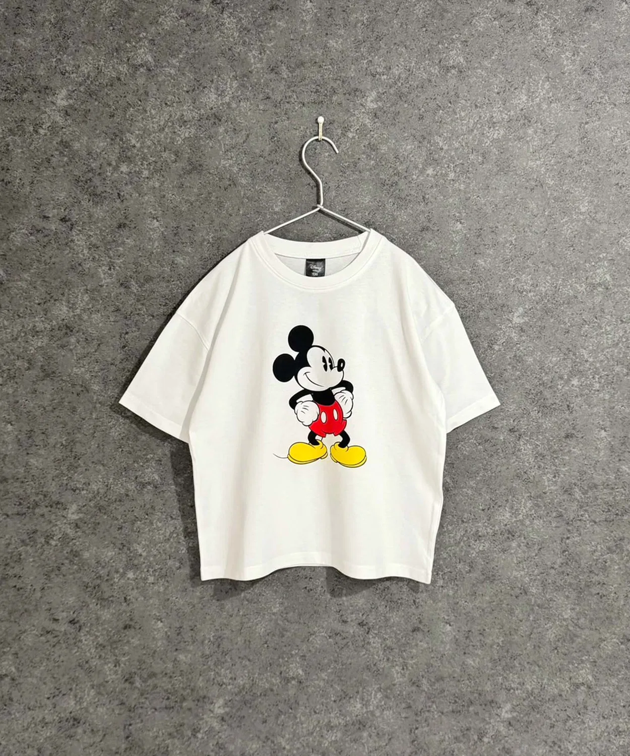 Детская футболка с принтом Mickey Mouse оверсайз Disney, Dark Green — фото 2