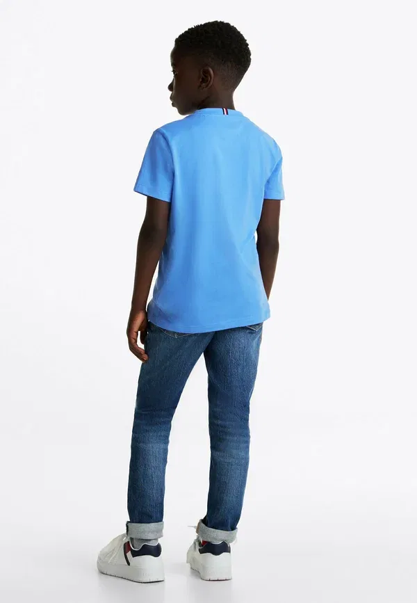 Футболка хлопковая Mini corp logo tee unisex Tommy Hilfiger Spell, синий — фото 3