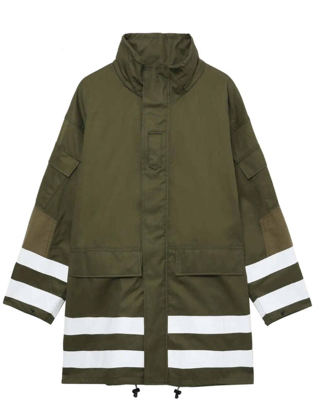 

Парка с контрастными полосками Comme des Garçons Homme, зеленый