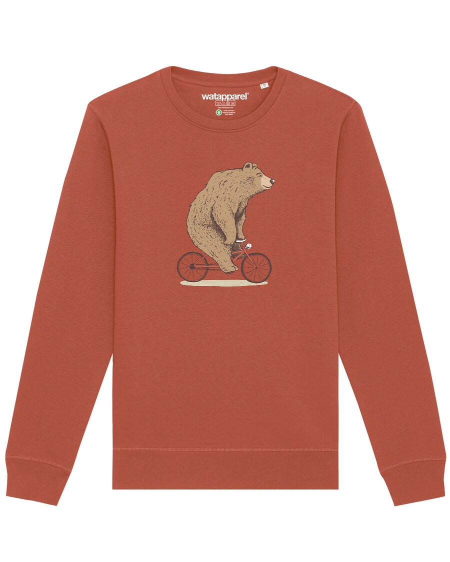 

Свитер Watapparel Sweatshirt Fahrradbär, цвет auburn/light brown