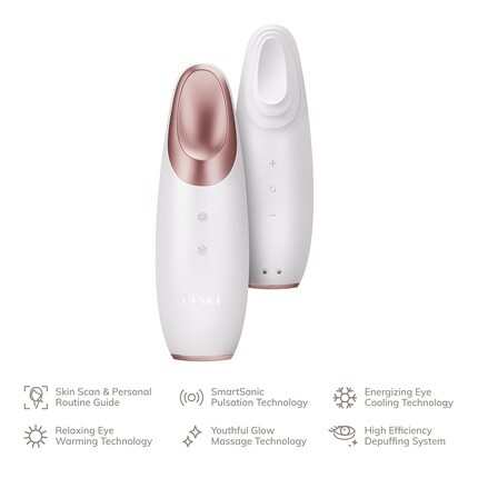 Geske Smartappguided Warm & Cool Eye Energizer 6 в 1 Массажер для глаз от темных кругов, мешков под глазами и нависших век — фото 2