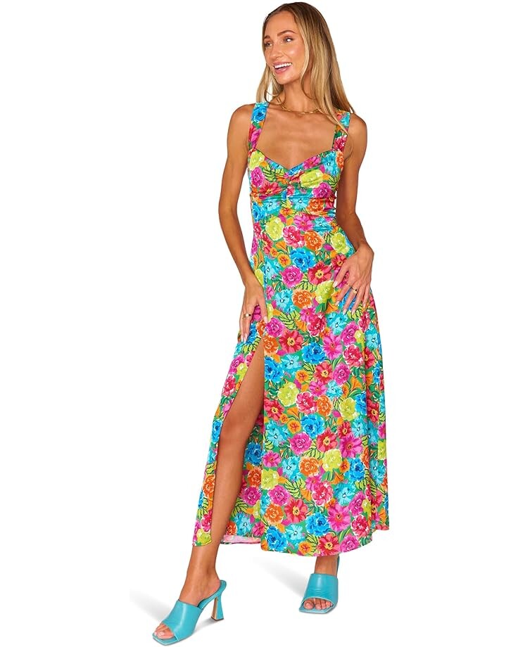 

Платье Show Me Your Mumu Mina Midi Dress, цвет Bright floral Soiree