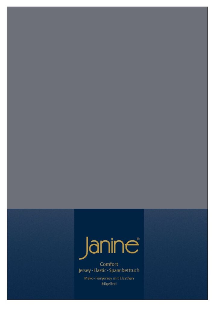 

Простыня Janine ELASTIC на подкладке. 150 X 200 опаловый серый Original Janine