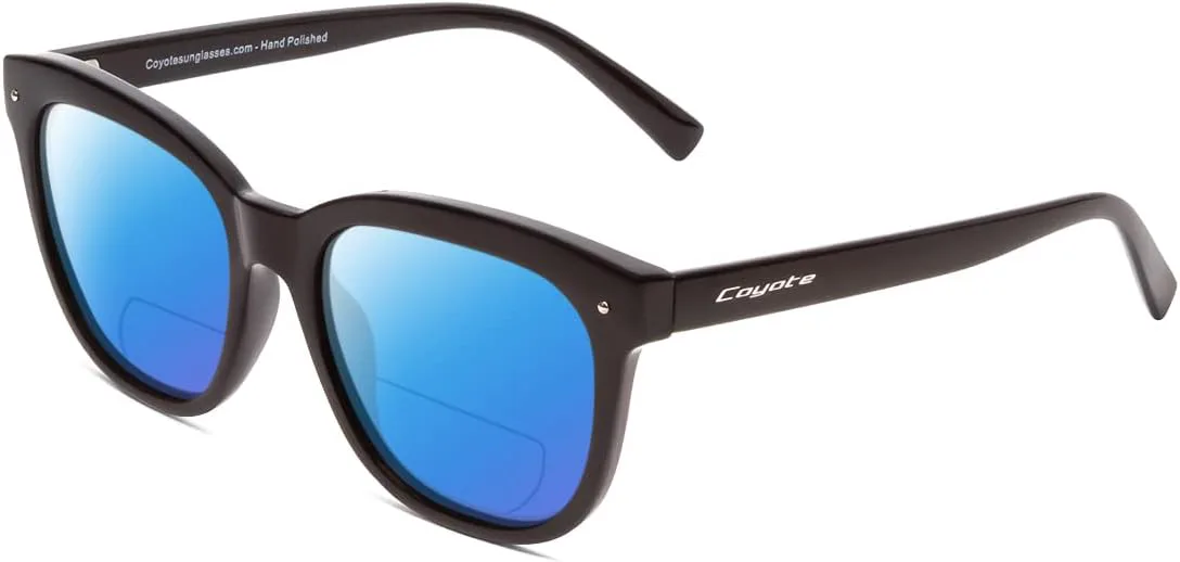 

Поляризованные бифокальные солнцезащитные очки Coyote Cheyenne в глянцевом черном цвете с синим зеркальным покрытием +1.50, Gloss Black Frame/Blue Mirror Lens