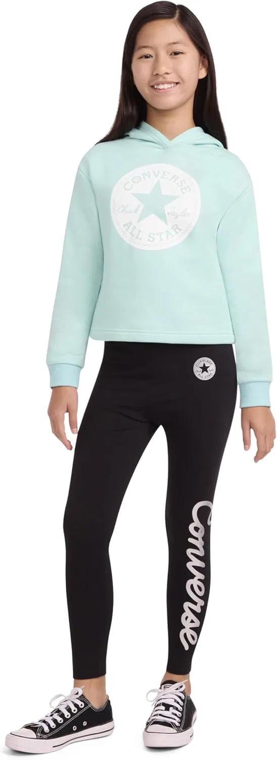 Худи для девочек Chuck Patch Graphic Pullover Hoodie, Aqua Soul — фото 3