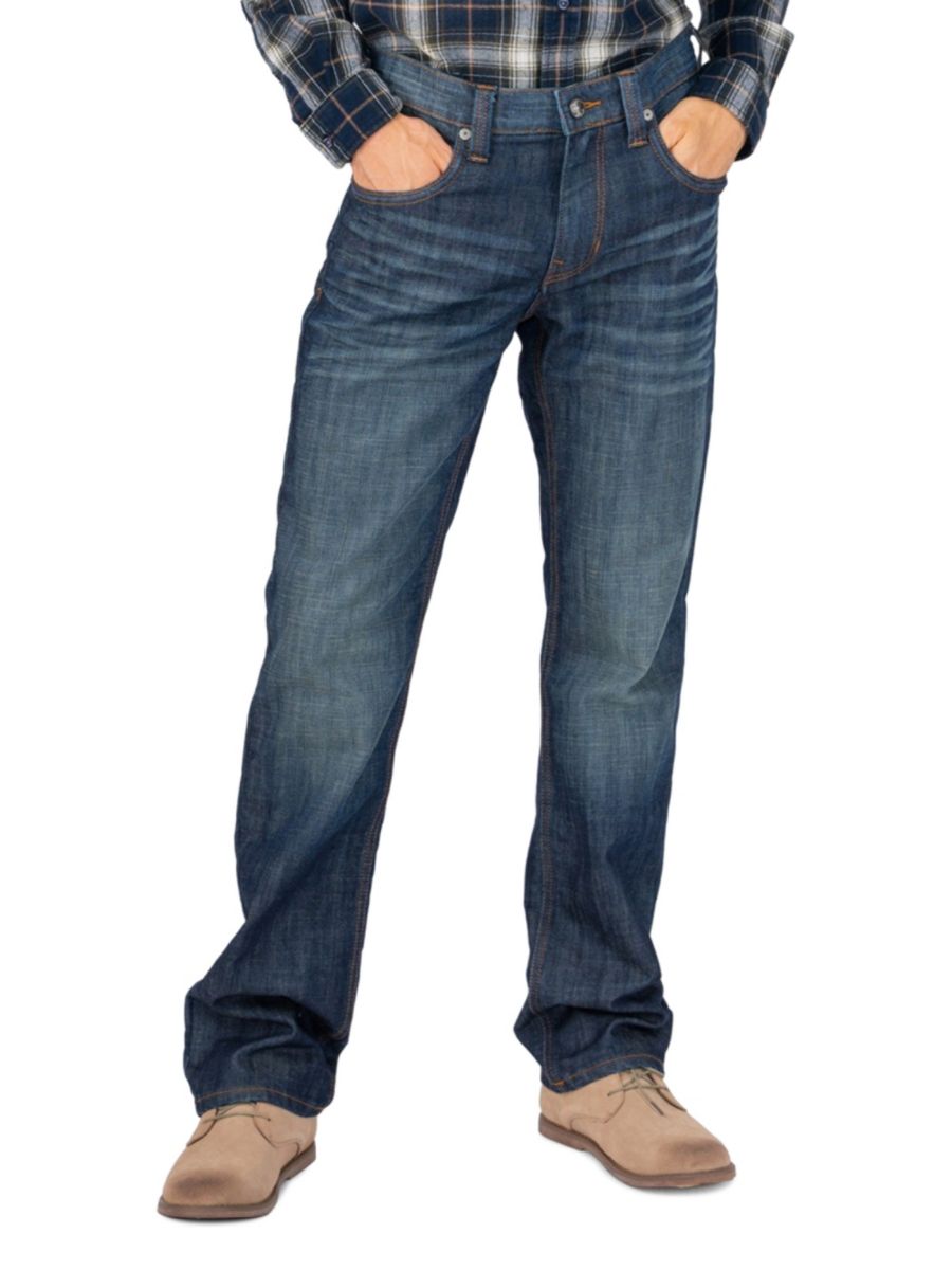 

Джинсы Texas Straight Leg со средней посадкой Stitch's Jeans, цвет Fayette Blue