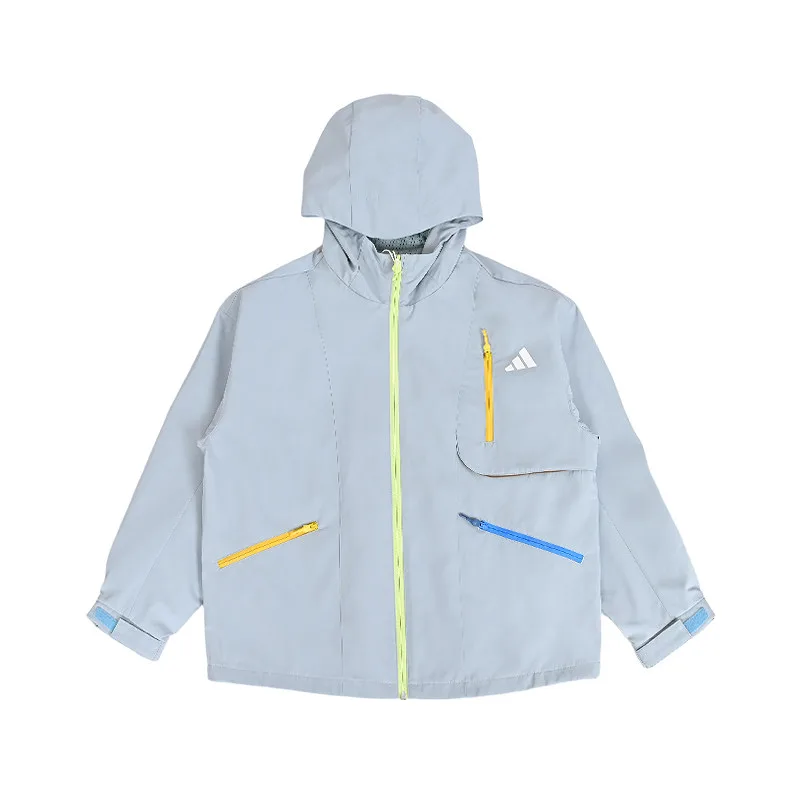 Детская куртка с капюшоном Adidas, синий