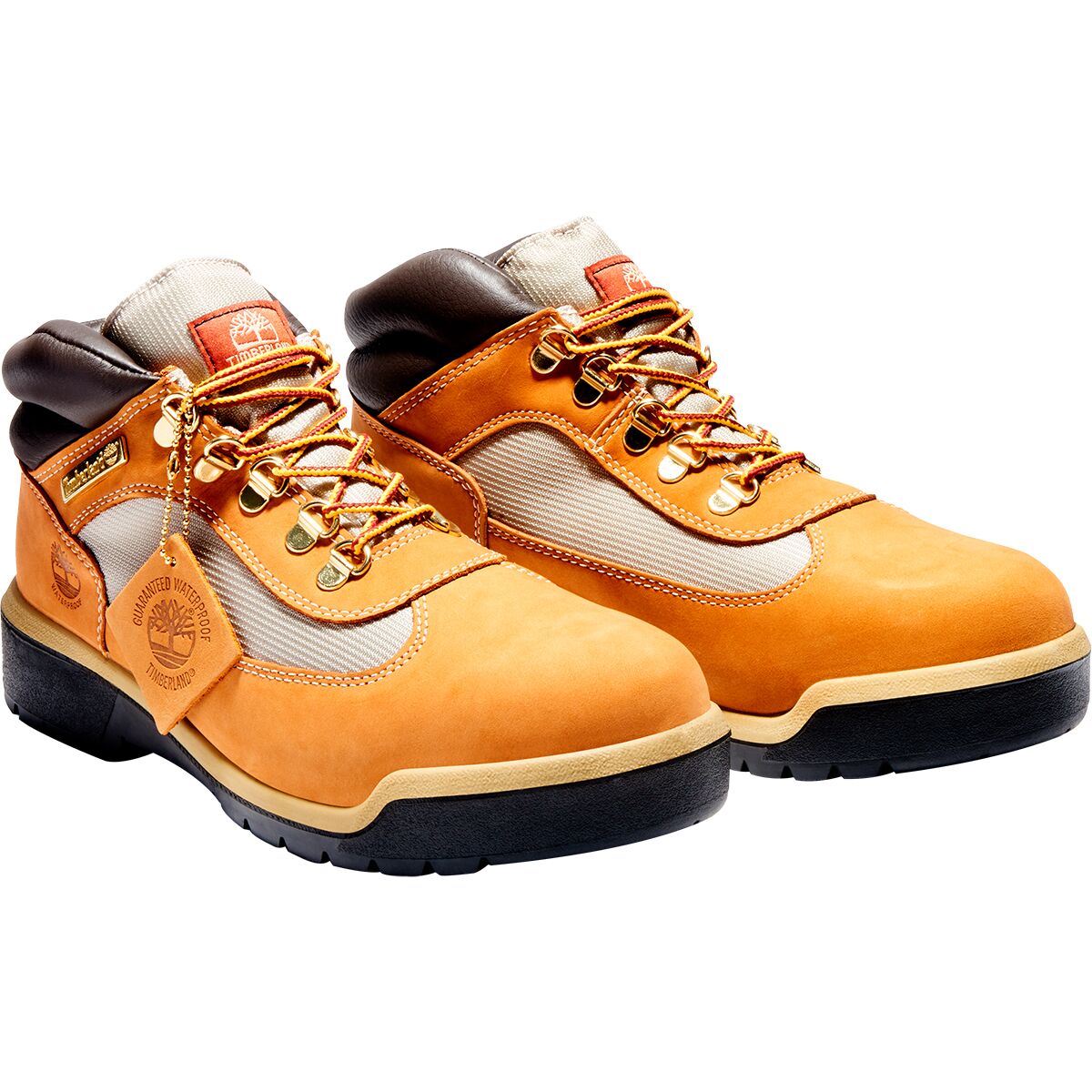 Мужские ботинки Timberland комбинированные водонепроницаемые, оранжевый — фото 2