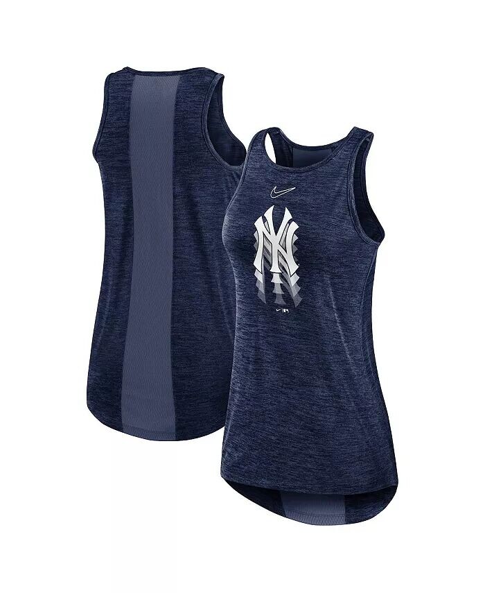 

Женская темно-синяя майка с высоким воротником и логотипом New York Yankees Nike