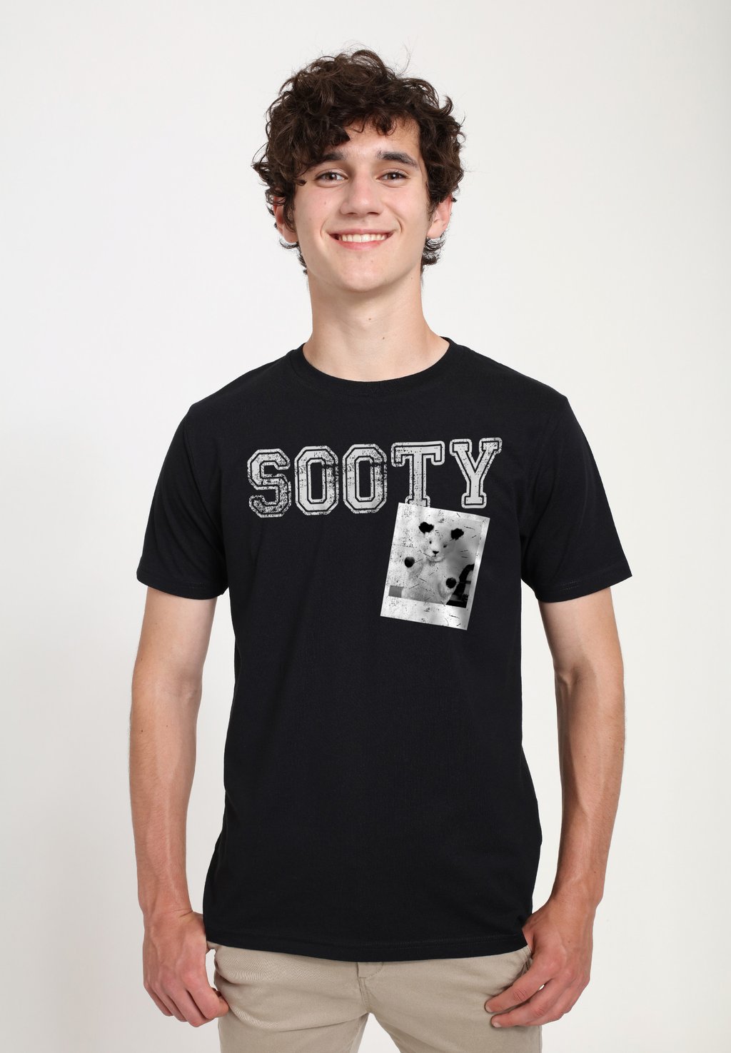

Футболка с принтом SOOTY RETRO COLLEGE STYLE Henry Tiger, черный
