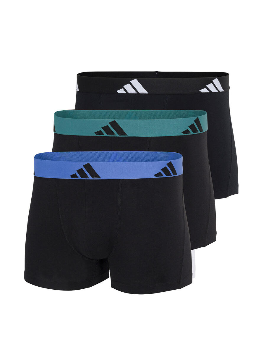 

ADIDAS Мужские облегающие боксёрские шорты Trunk - Active Flex Cotton, чёрные