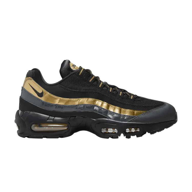 

Кроссовки Nike Air Max 95 Premium 'Metallic Gold' 2024, черный