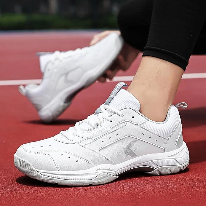 Кроссовки для бадминтона с широкой колодкой, White — фото 2