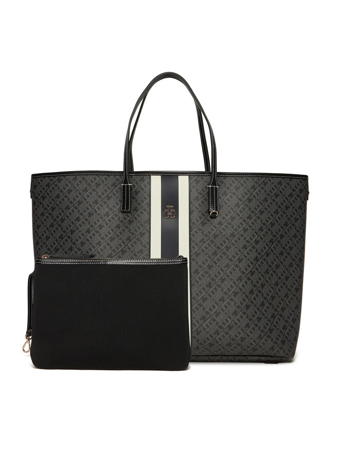 

Сумка-шоппер Tommy Hilfiger Th Monoplay Le Maxi Tote AW0AW17697 Schwarz