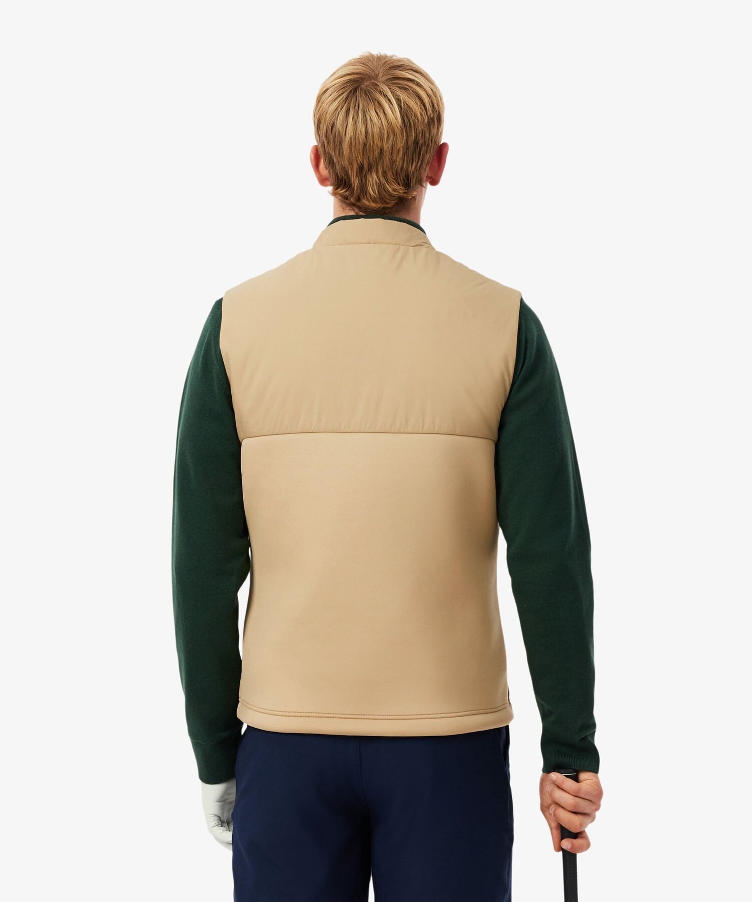 Стеганый жилет с мягкой подкладкой LACOSTE, Beige — фото 3