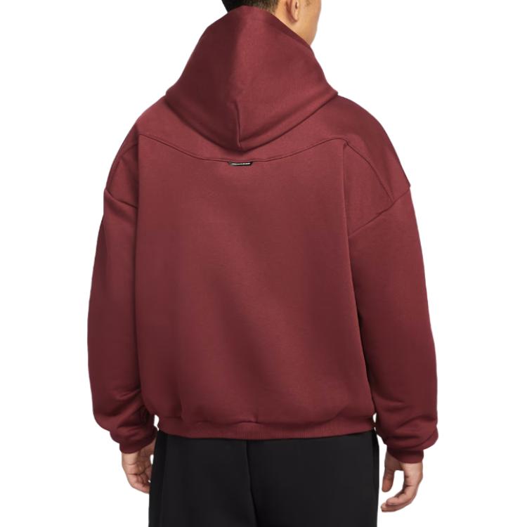 Термобельевая толстовка Therma FIT FW25 мужская Nike, темно-красный — фото 4