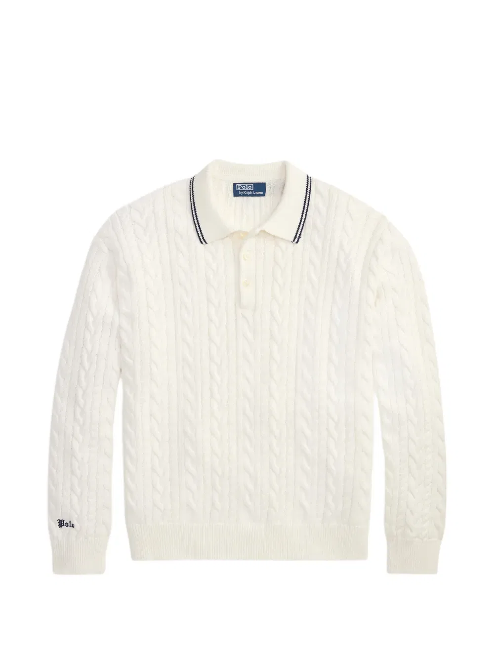 Свитер-Поло крупной вязки Polo Ralph Lauren, нейтральный