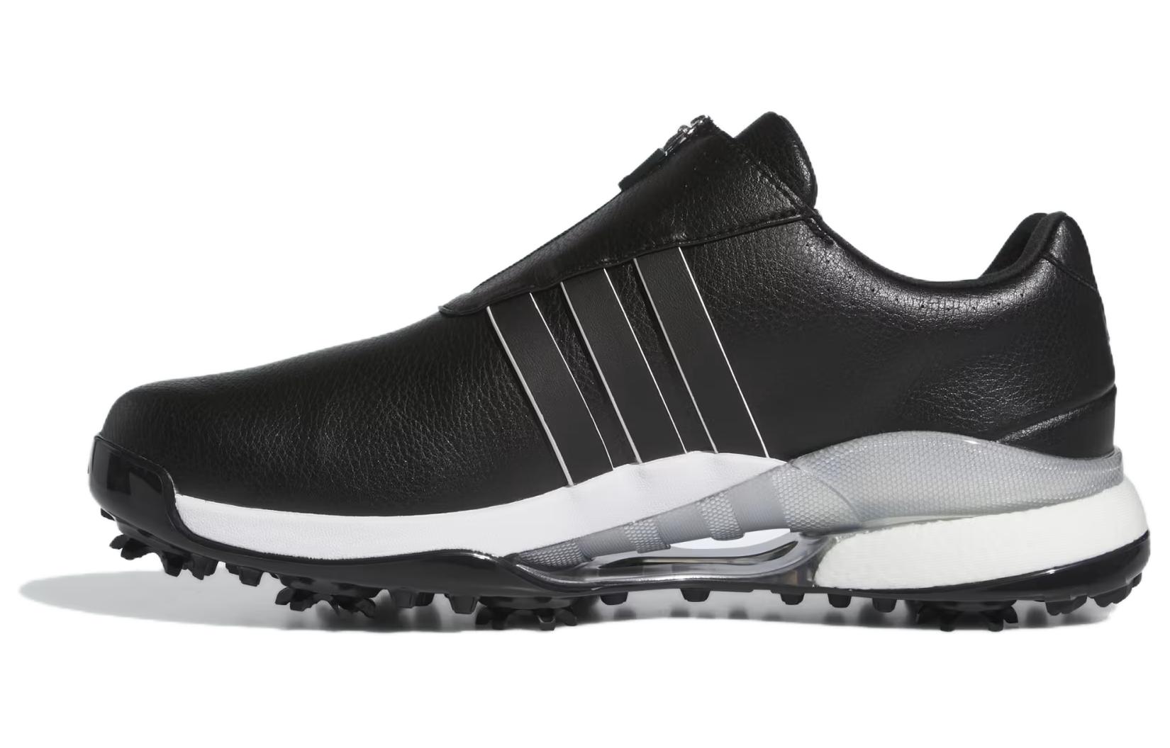 

Adidas Тур360 24 Боа Буст амортизирующие износостойкие низкие мужские гольф-туфли черные, цвет Black