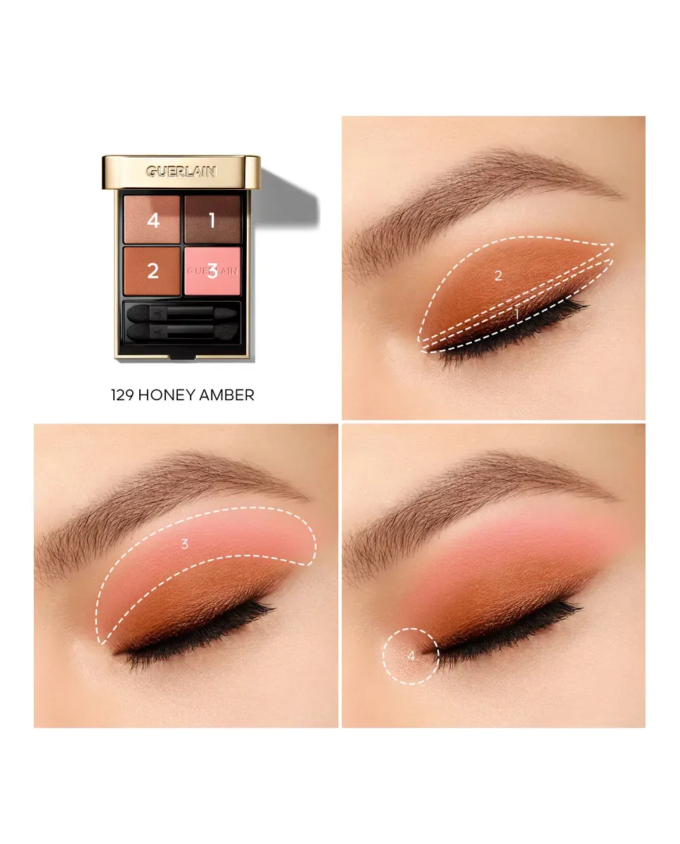 Палетка теней для глаз Ombres G E/Shadx4 129 Guerlain, 129 Honey Amber — фото 4