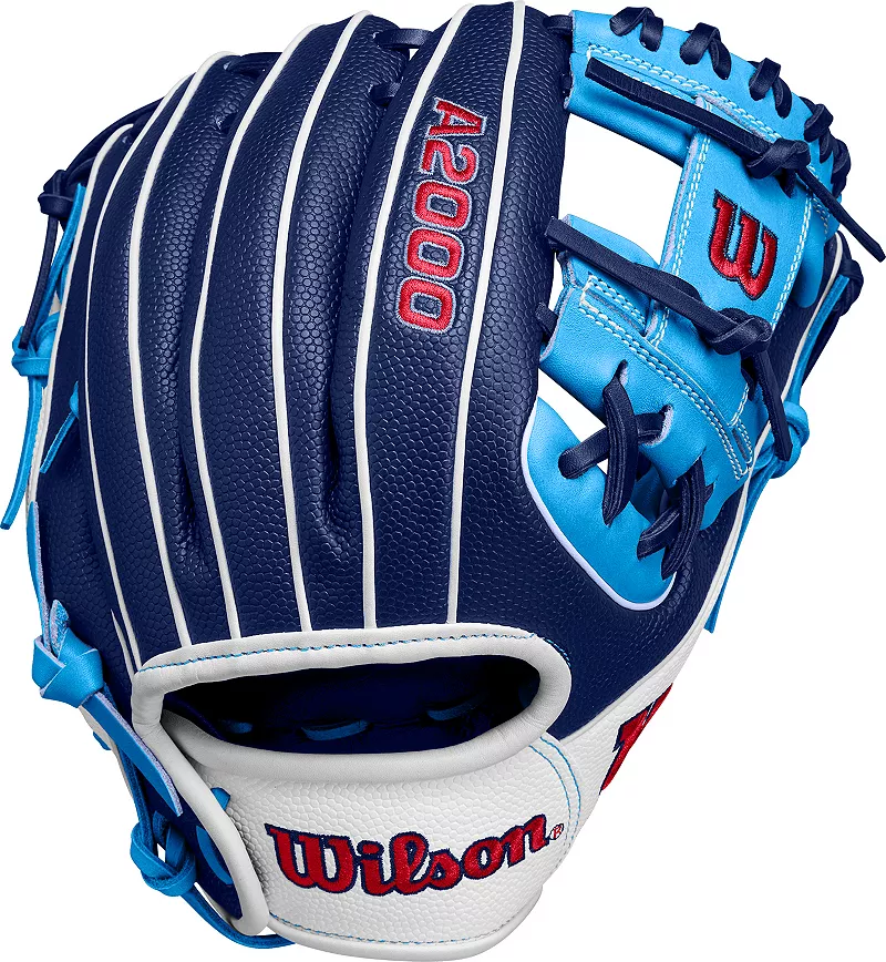 

Перчатки Wilson 11,25 дюйма PF89 Pedroia Fit серии A2000, 2025 г, темно-синий/синий/белый
