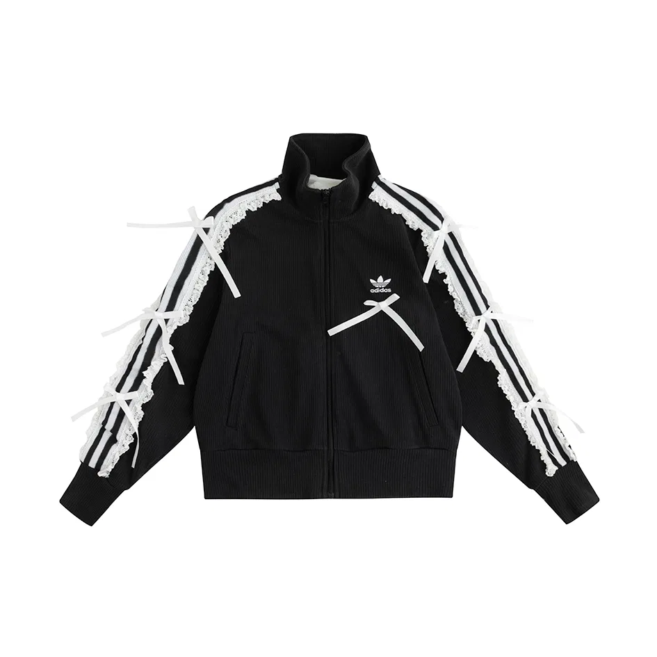 Куртка Courtvantage Adicolor женская Adidas Originals, Black — фото 3