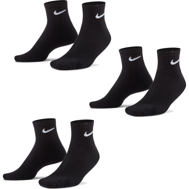 

Socks u nk everyday cush qtr Nike, черный