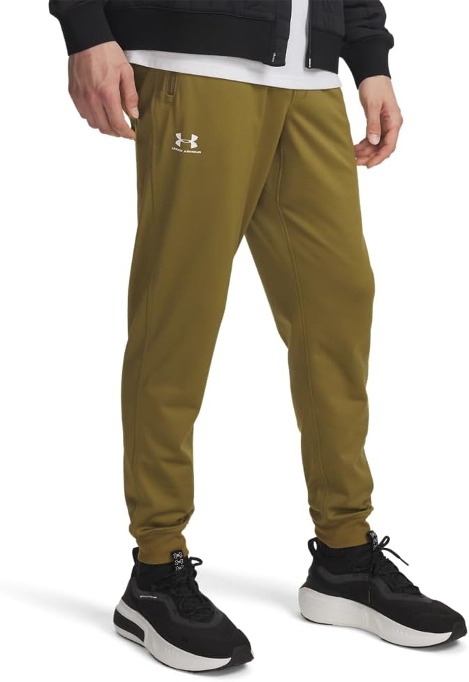 

Under Armour мужские спортивные трикотажные джоггеры, Canteen Green/White