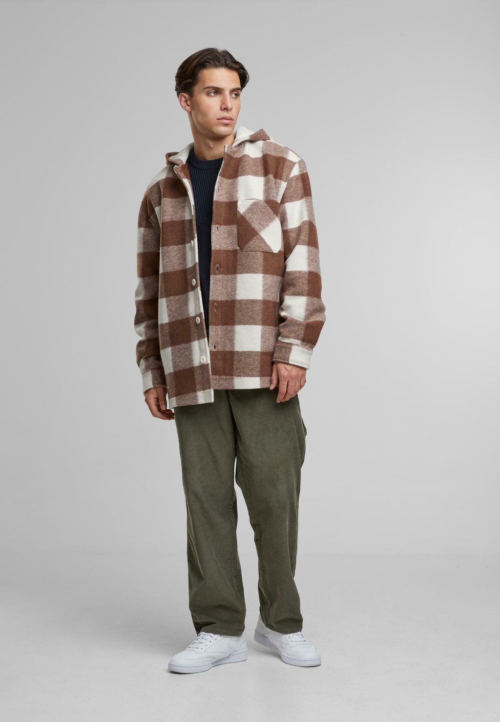 

Летняя куртка BIG CHECK WITH HOOD Urban Classics, бронза