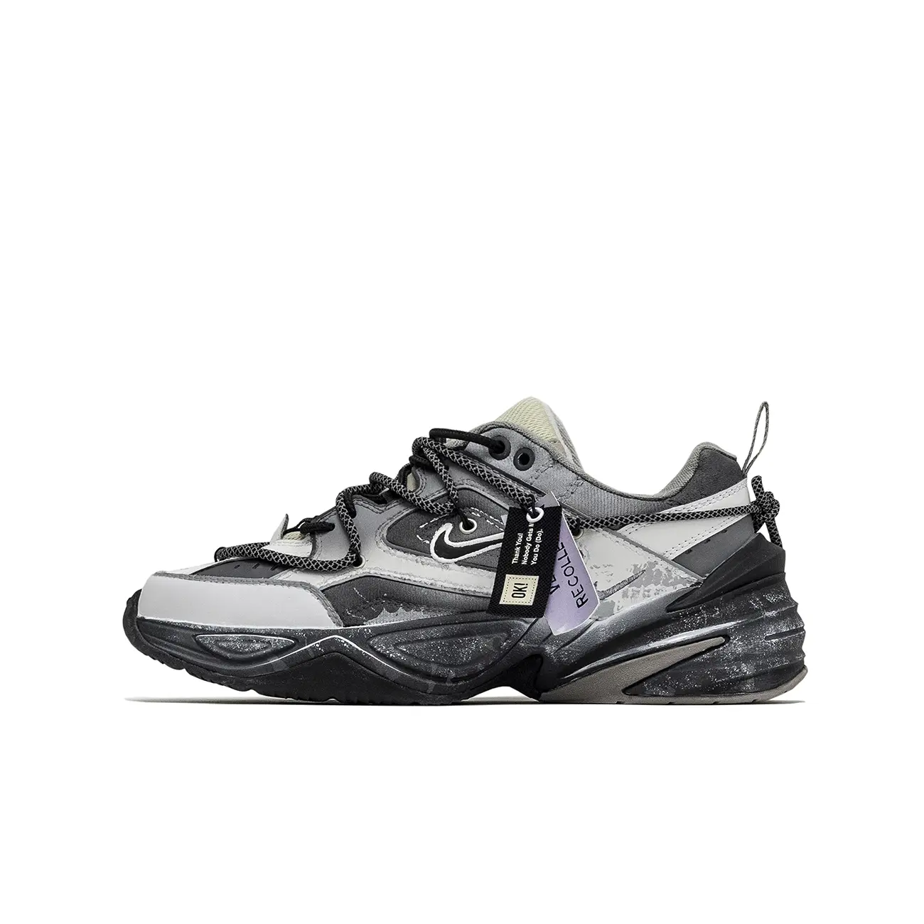 

Низкие массивные кроссовки M2K Tekno, мужские, серо-черные Nike, Gray Black