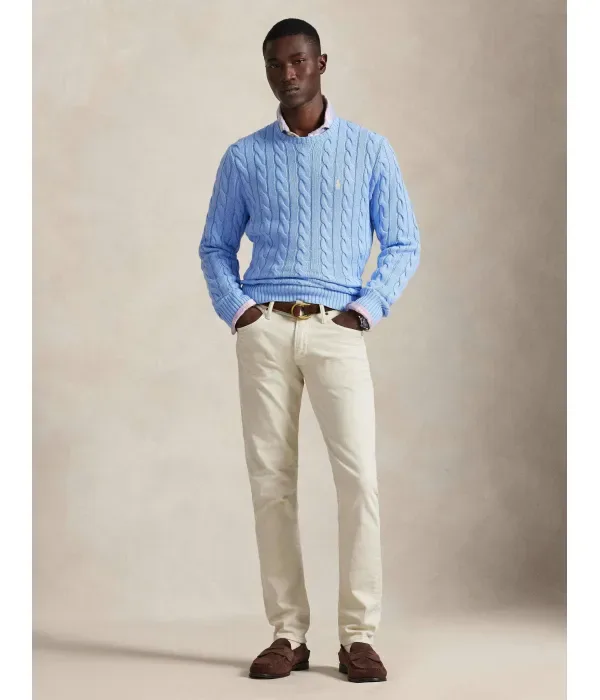 Свитер regular fit Polo Ralph Lauren, небесно-голубой — фото 2