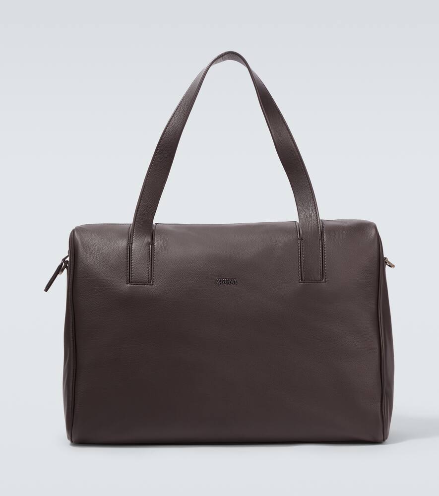 

Кожаная дорожная сумка Duffel Zegna, Dark Brown