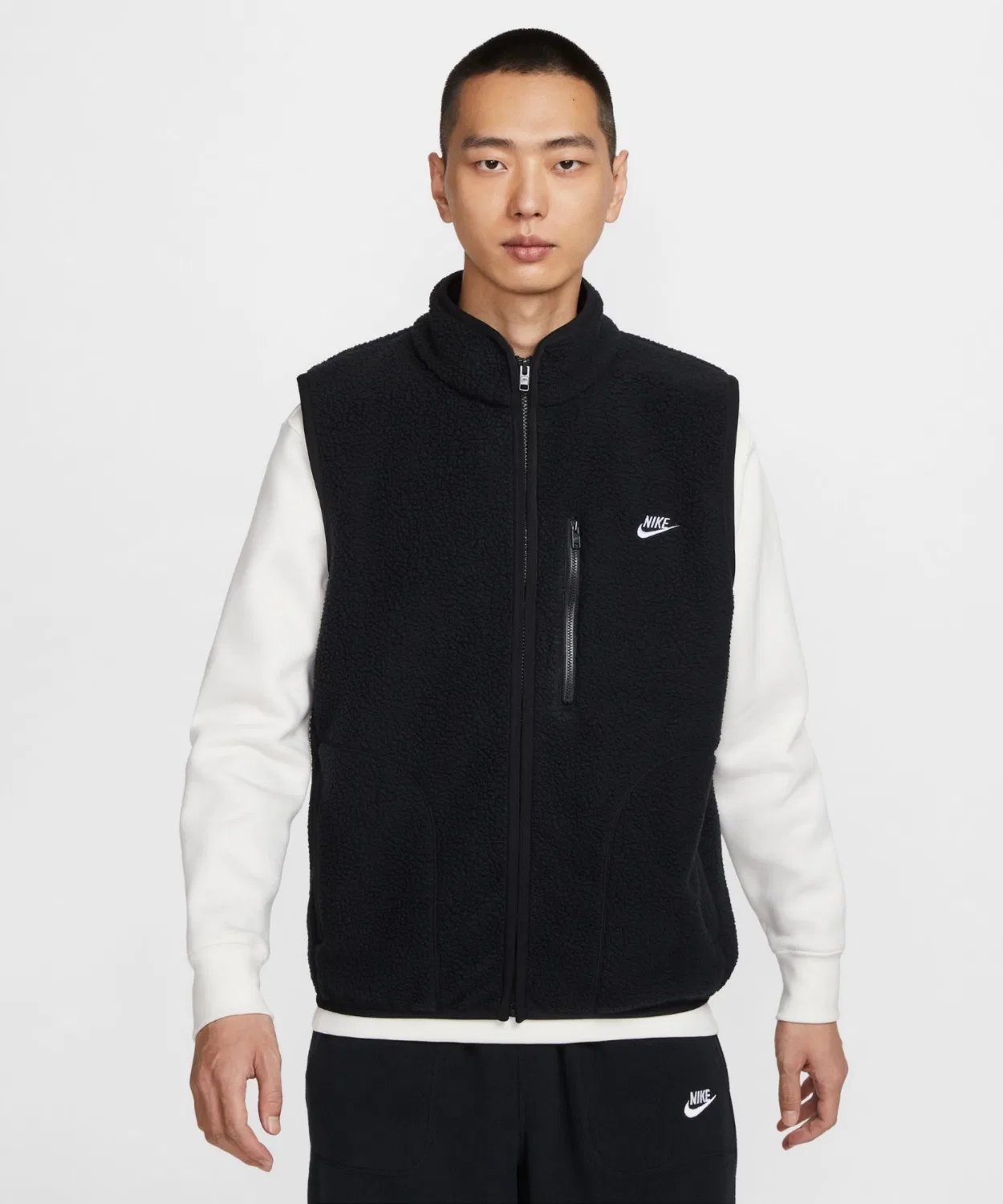 Жилет Nike Sportswear Club Winterized, мужской, чёрный — фото 4