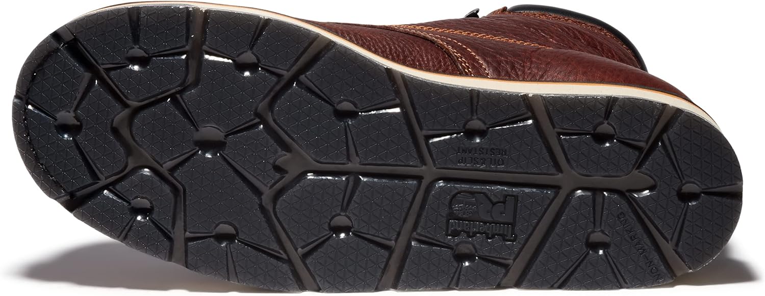 Timberland PRO мужские Gridworks 6 дюймов Soft Toe Waterproof Industrial Wedge рабочие ботинки, Tempest Rancher Brown-2024 New — фото 4