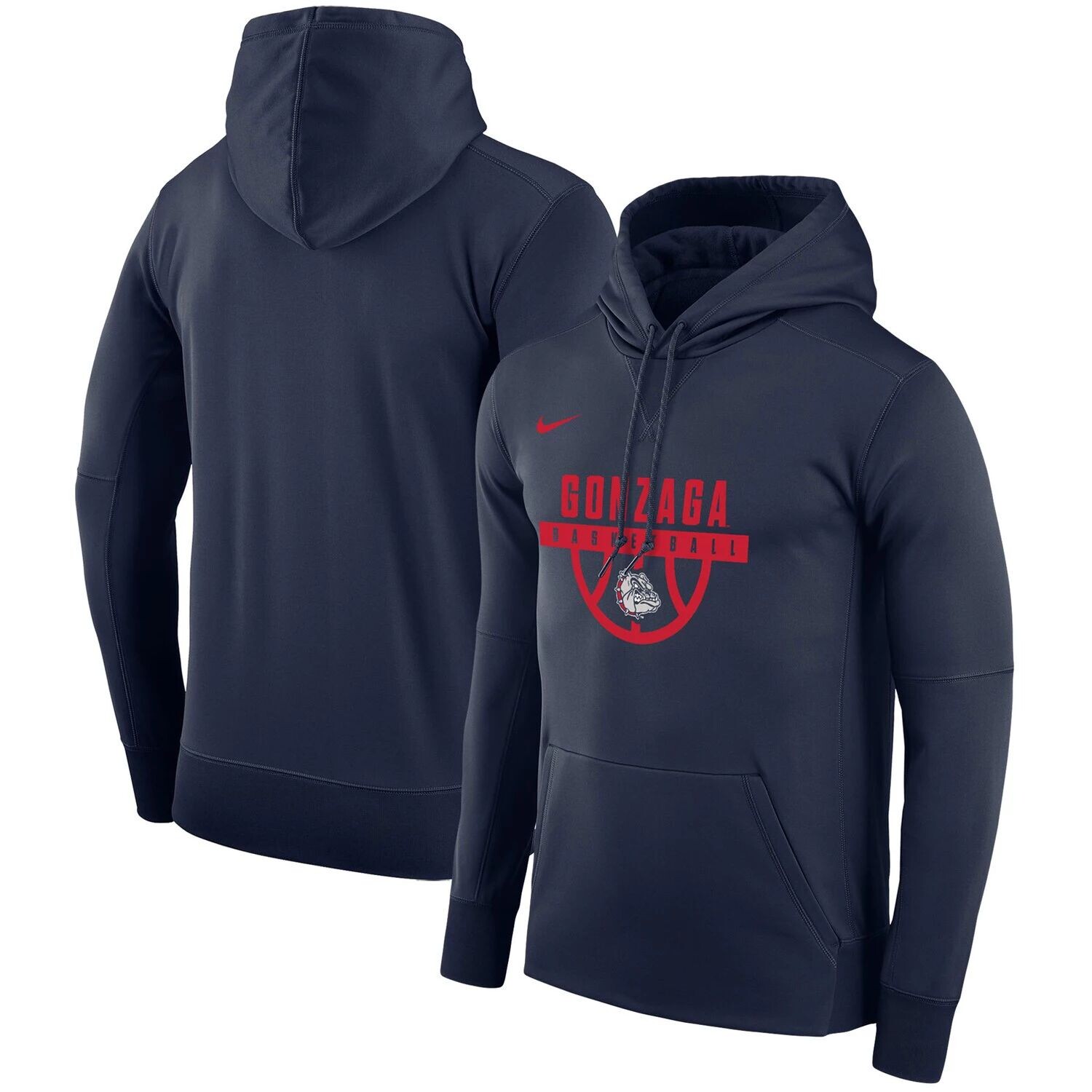 

Мужской темно-синий пуловер с капюшоном Gonzaga Bulldogs Basketball Drop Circuit Nike