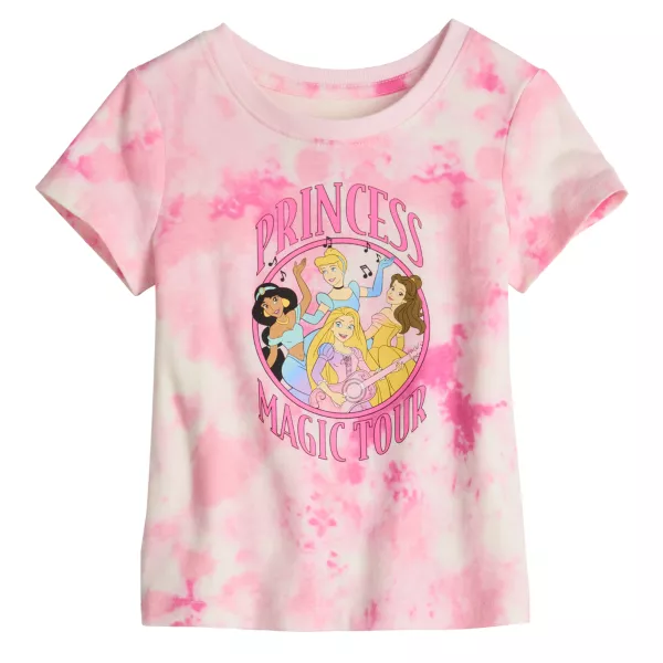 

Футболка с принтом Disney для девочек 4-12 лет Jumping Beans Disney/Jumping Beans, цвет princess magic pink