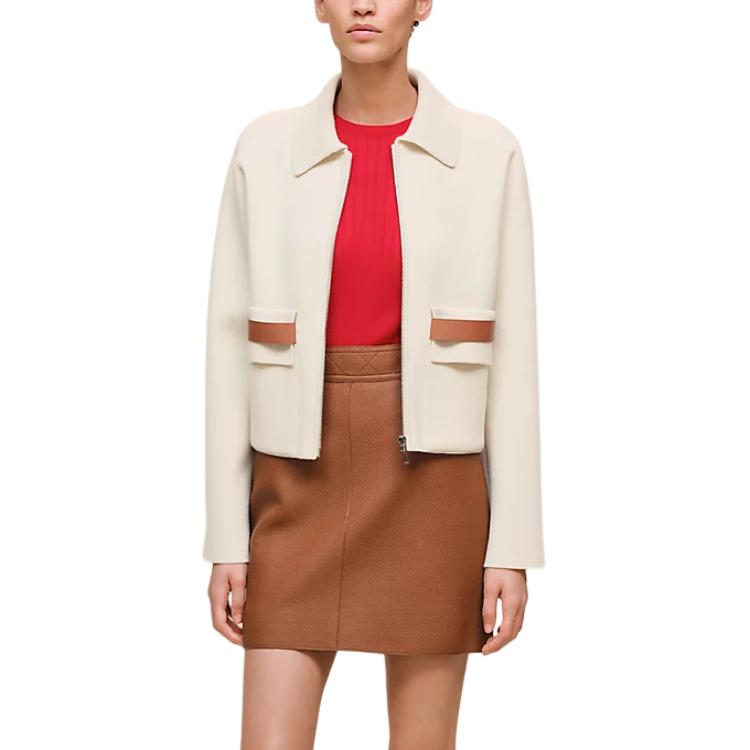 

HERMES Куртка женская Natural White Lapel Moderate Others