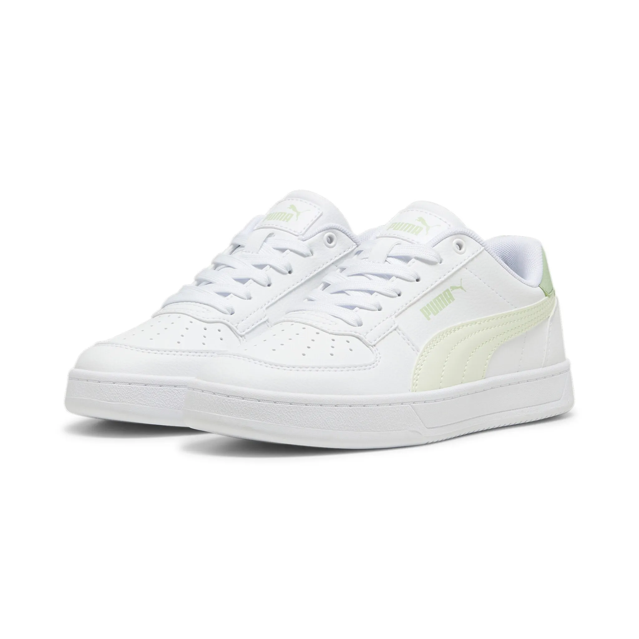 

Кроссовки PUMA "CAVEN 2.0 JR", цвет Puma White-Green Illusion-Pure Green