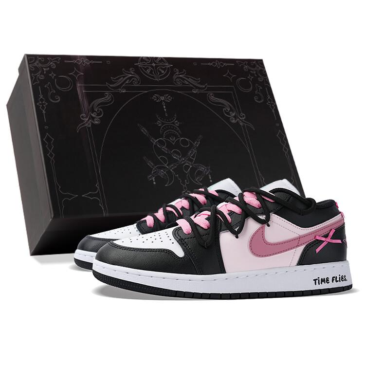 

Кроссовки Air Jordan 1 Vintage Basketball Shoes Women's Low-top Black/powder, черный