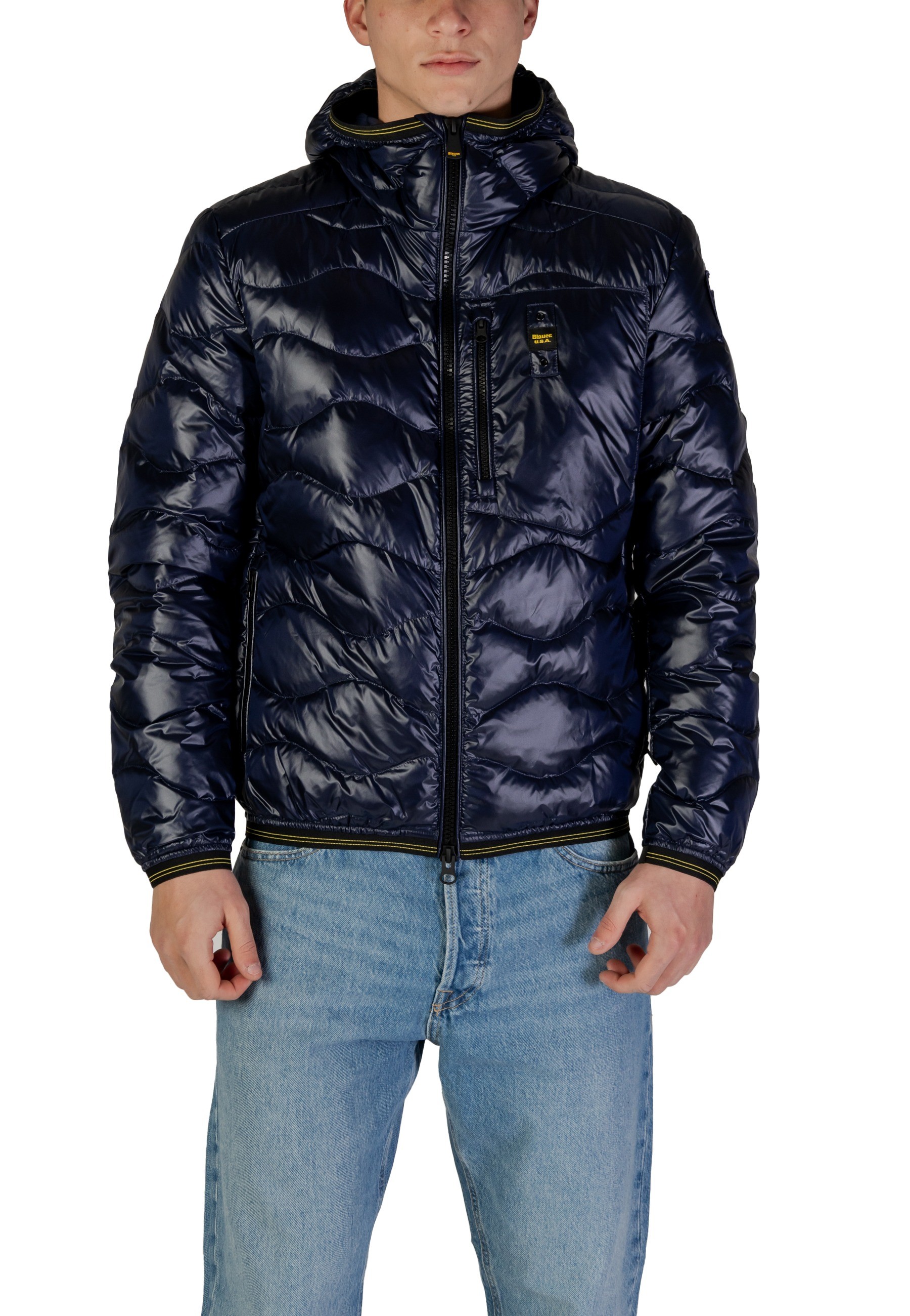 

Куртка Blauer стеганая с капюшоном, синий