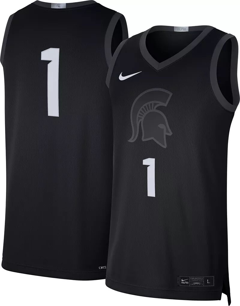 

Мужская баскетбольная майка Nike Michigan State Spartans #1 Black Limited