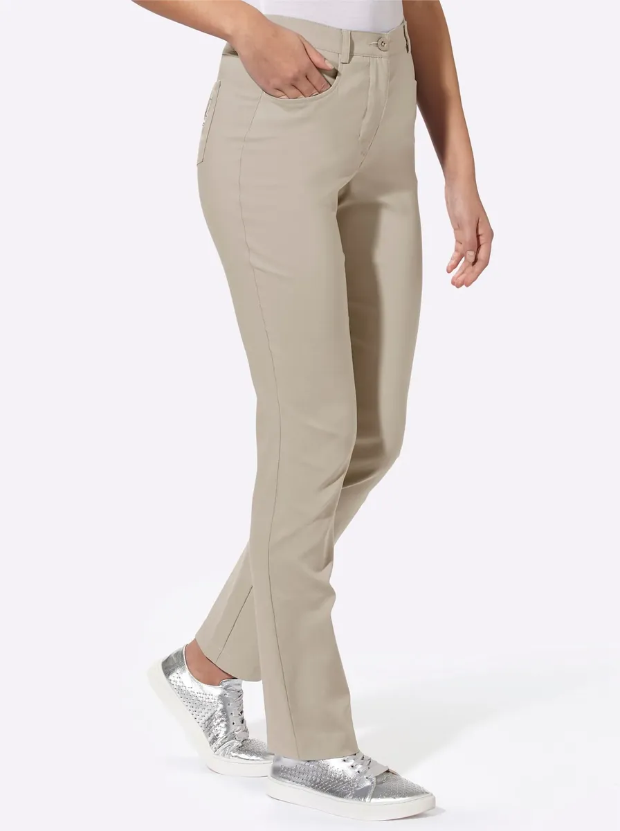 

Тканые брюки Classic Basics, бежевый