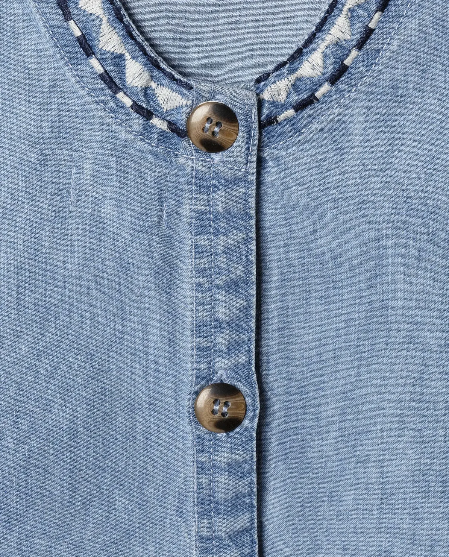 Легкий джинсовый топ Ivy для девочки Pepe Jeans, светло-голубой — фото 4