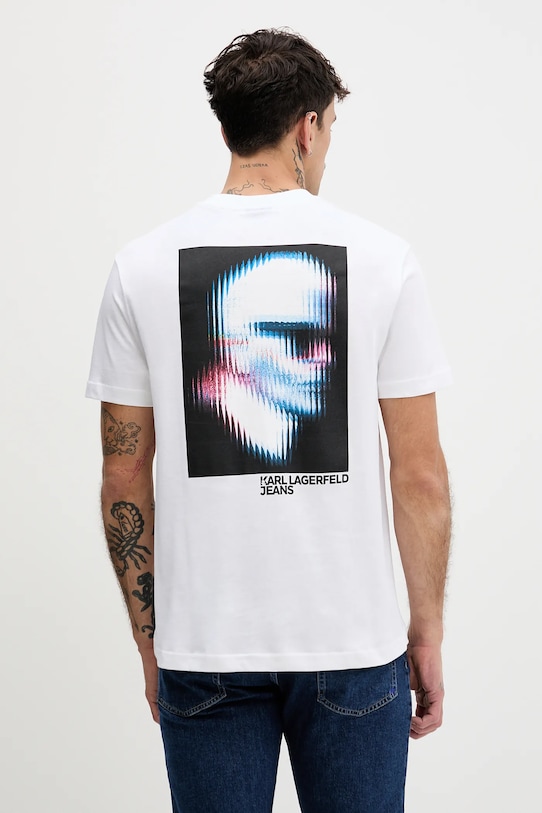 

Хлопковая футболка Karl Lagerfeld Jeans, белый