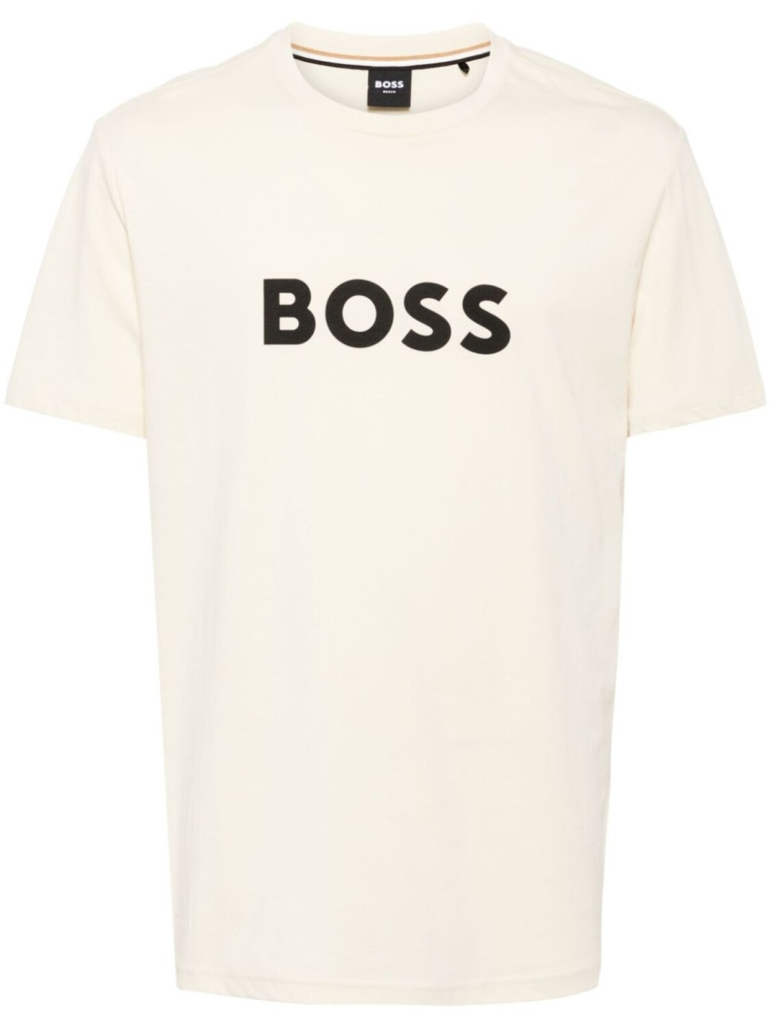 

Футболка с логотипом BOSS, нейтральный цвет