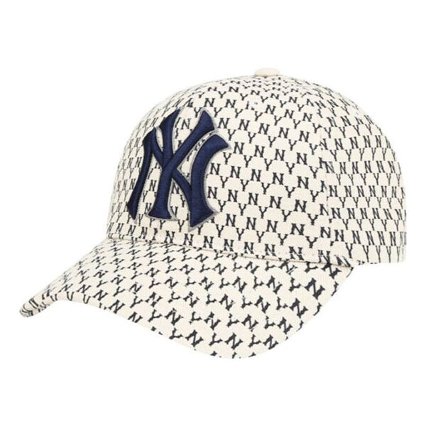 

Кепка MLB Monogram New York Yankees Baseball Cap White, цвет ivory